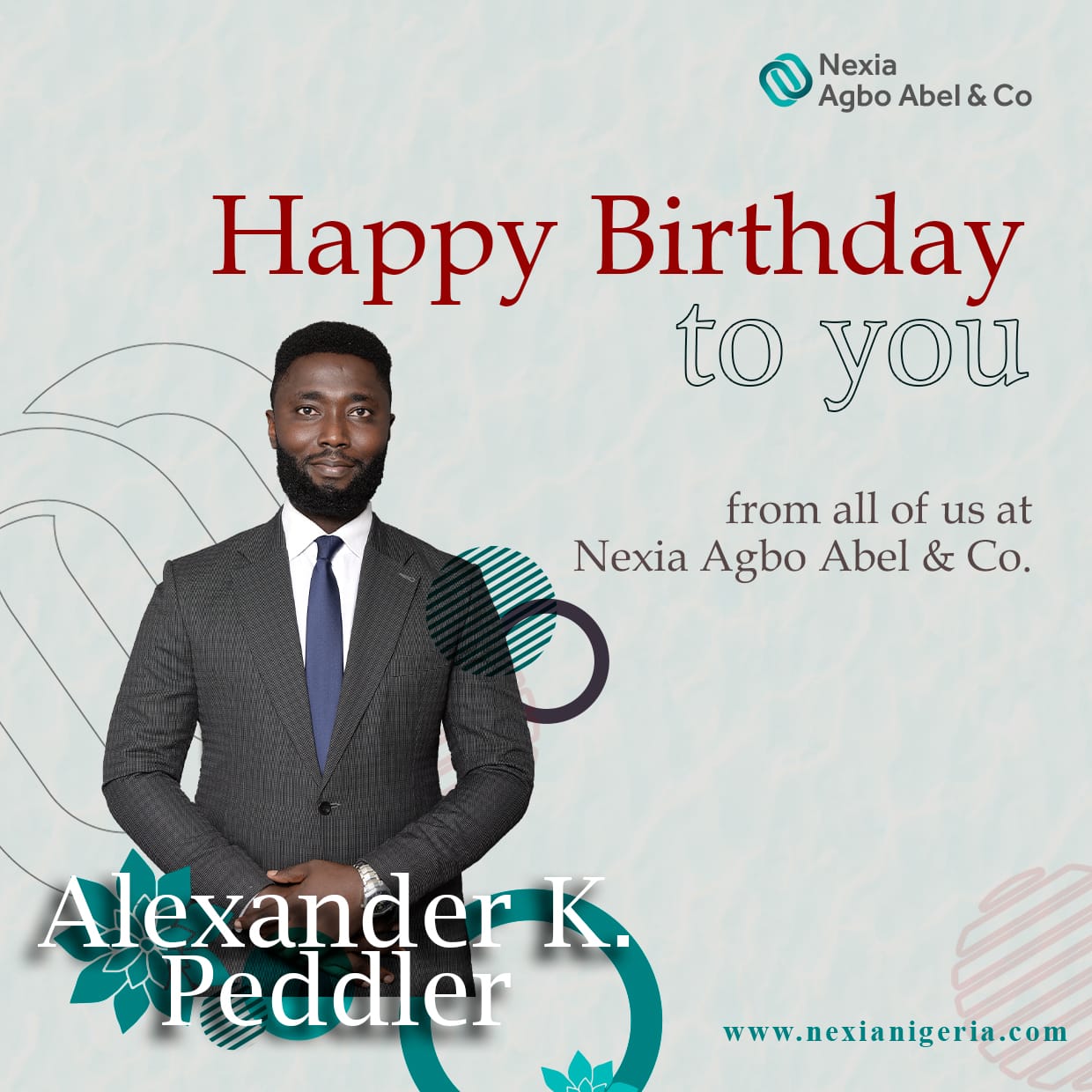 Happy Birthday Alexander K. Peddler!